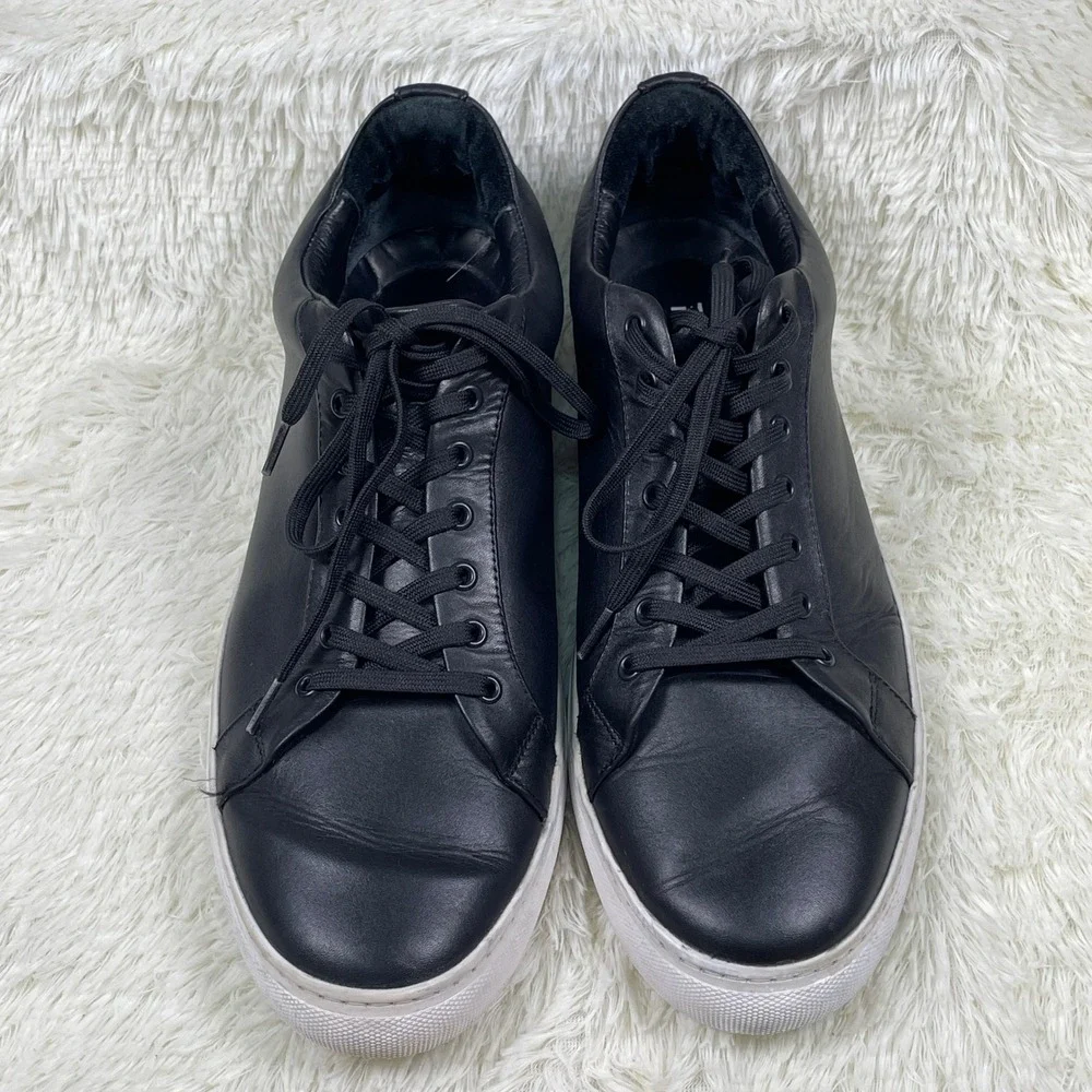 Thursday Boot Co Premier Low Top Mens 13 Black Leather Sneakers Excellent
